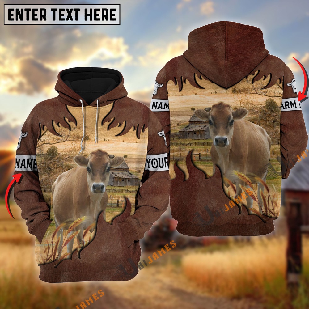 Jersey Brown Hair Pattern Personalized Name 3D Hoodie Farm Hoodie Farmher Shirt 1 dcx0yo.jpg Jersey Brown Hair Pattern Personalized Name 3D Hoodie Farm Hoodie Farmher Shirt 1 dcx0yo.jpg