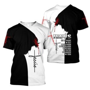 JesC383 C382 S Es Mi Padre Mi Rey Esus 3D T Shirt Christian T Shirt Jesus Tshirt Designs Jesus Christ Shirt 1 vobjho.jpg