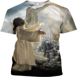 Jesus And Knight Templar Jesus Is My Savior 3D T Shirt Christian T Shirt Jesus Tshirt Designs Jesus Christ Shirt 1 bixszw.jpg