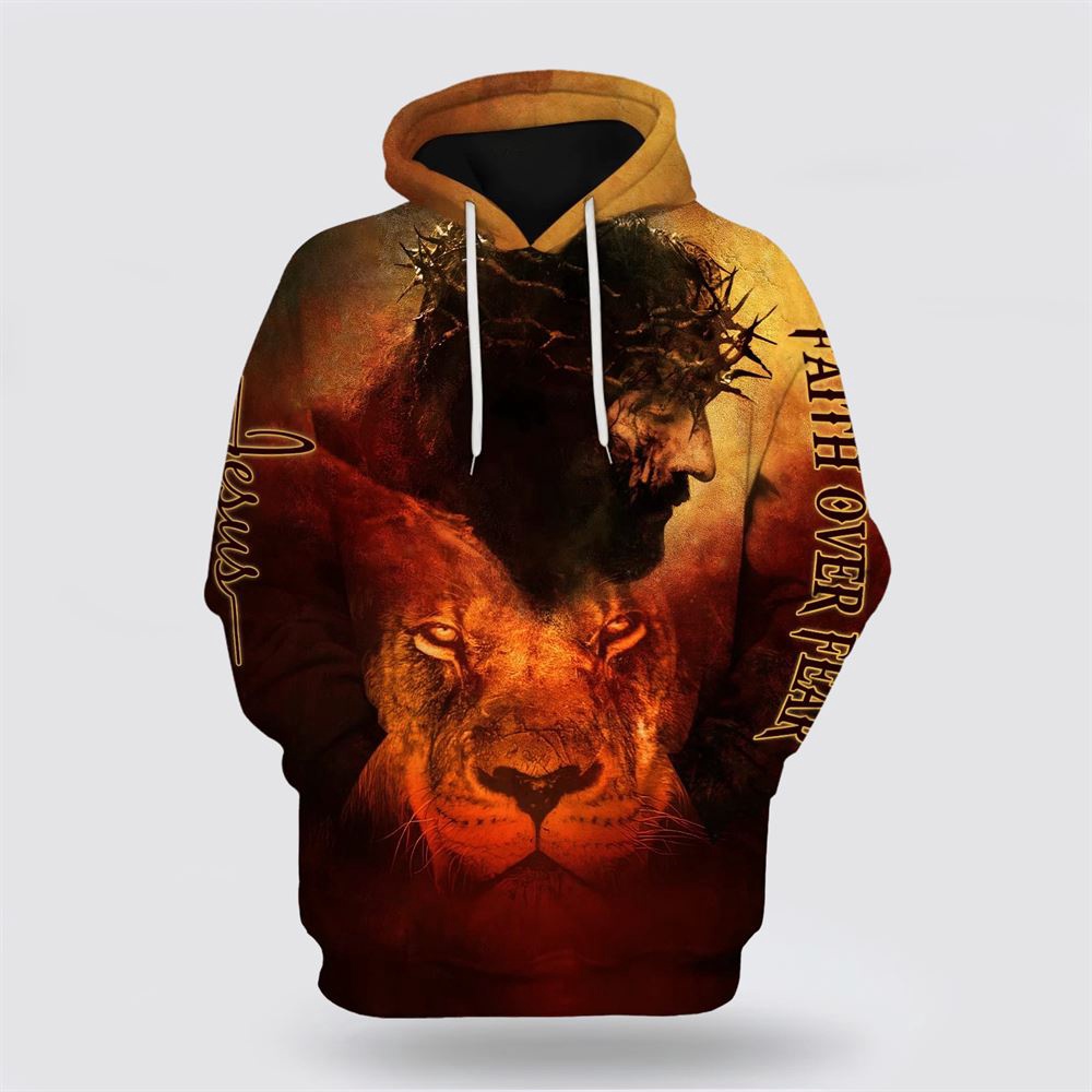 Jesus And Lion 3D Hoodie Faith Over Fear Christian Hoodie Bible Hoodies Scripture Hoodies 1 dsee8l.jpg Jesus And Lion 3D Hoodie Faith Over Fear Christian Hoodie Bible Hoodies Scripture Hoodies 1 dsee8l.jpg