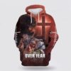 Jesus And Lion Half Face 3D Hoodie For Women Men, Christian Hoodie, Bible Hoodies, Scripture Hoodies