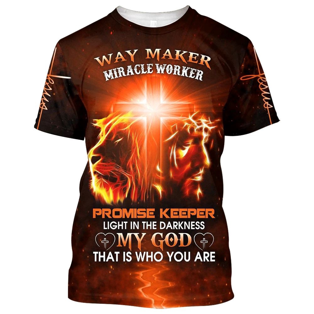 Jesus And Lion Way Maker Miracle Worker Promise Keeper Light 3D T Shirt Christian T Shirt Jesus Tshirt Designs Jesus Christ Shirt 1 blolws.jpg Jesus And Lion Way Maker Miracle Worker Promise Keeper Light 3D T Shirt Christian T Shirt Jesus Tshirt Designs Jesus Christ Shirt 1 blolws.jpg