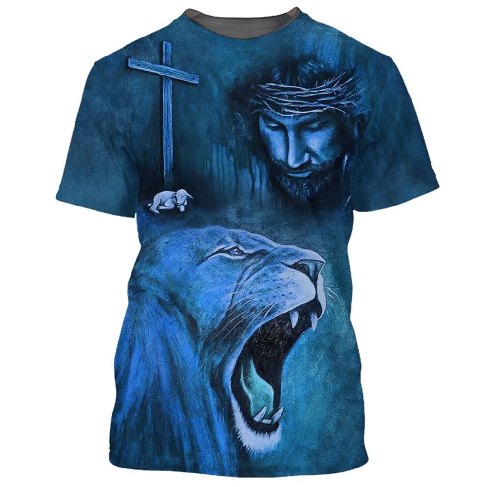Jesus And The Lion Of Judah 3D T Shirt Christian T Shirt Jesus Tshirt Designs Jesus Christ Shirt 1 zttidp.jpg Jesus And The Lion Of Judah 3D T Shirt Christian T Shirt Jesus Tshirt Designs Jesus Christ Shirt 1 zttidp.jpg