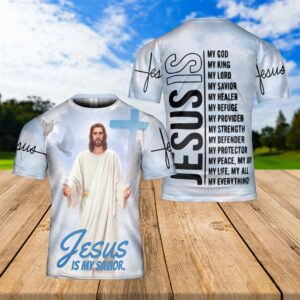 Jesus Christ Jesus Is My Savior Peace Jesus 3D T Shirt Christian T Shirt Jesus Tshirt Designs Jesus Christ Shirt 1 z1h0e5.jpg