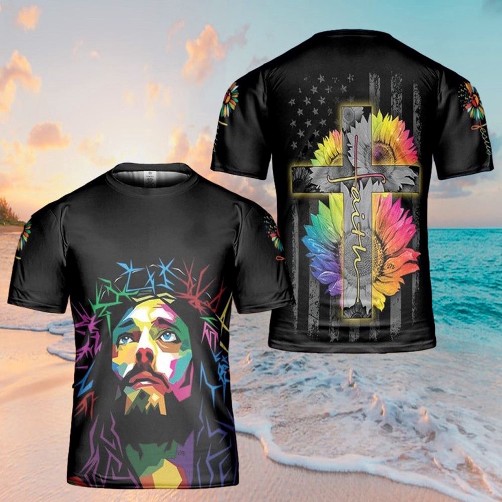 Jesus Christ Sunflower Colorful Art 3D T Shirt Christian T Shirt Jesus Tshirt Designs Jesus Christ Shirt 1 caisz2.jpg Jesus Christ Sunflower Colorful Art 3D T Shirt Christian T Shirt Jesus Tshirt Designs Jesus Christ Shirt 1 caisz2.jpg