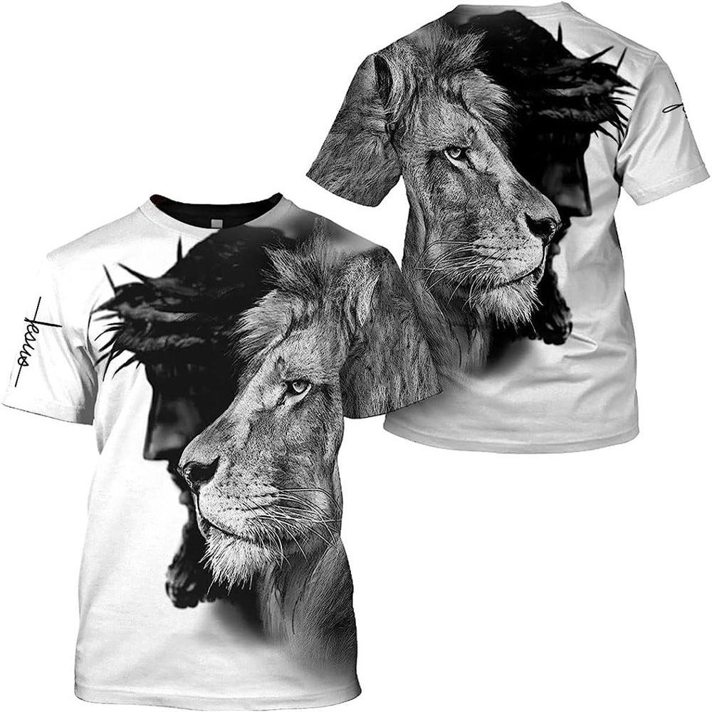 Jesus Christ The Lion King 3D T Shirt Christian T Shirt Jesus Tshirt Designs Jesus Christ Shirt 1 uq0dm7.jpg