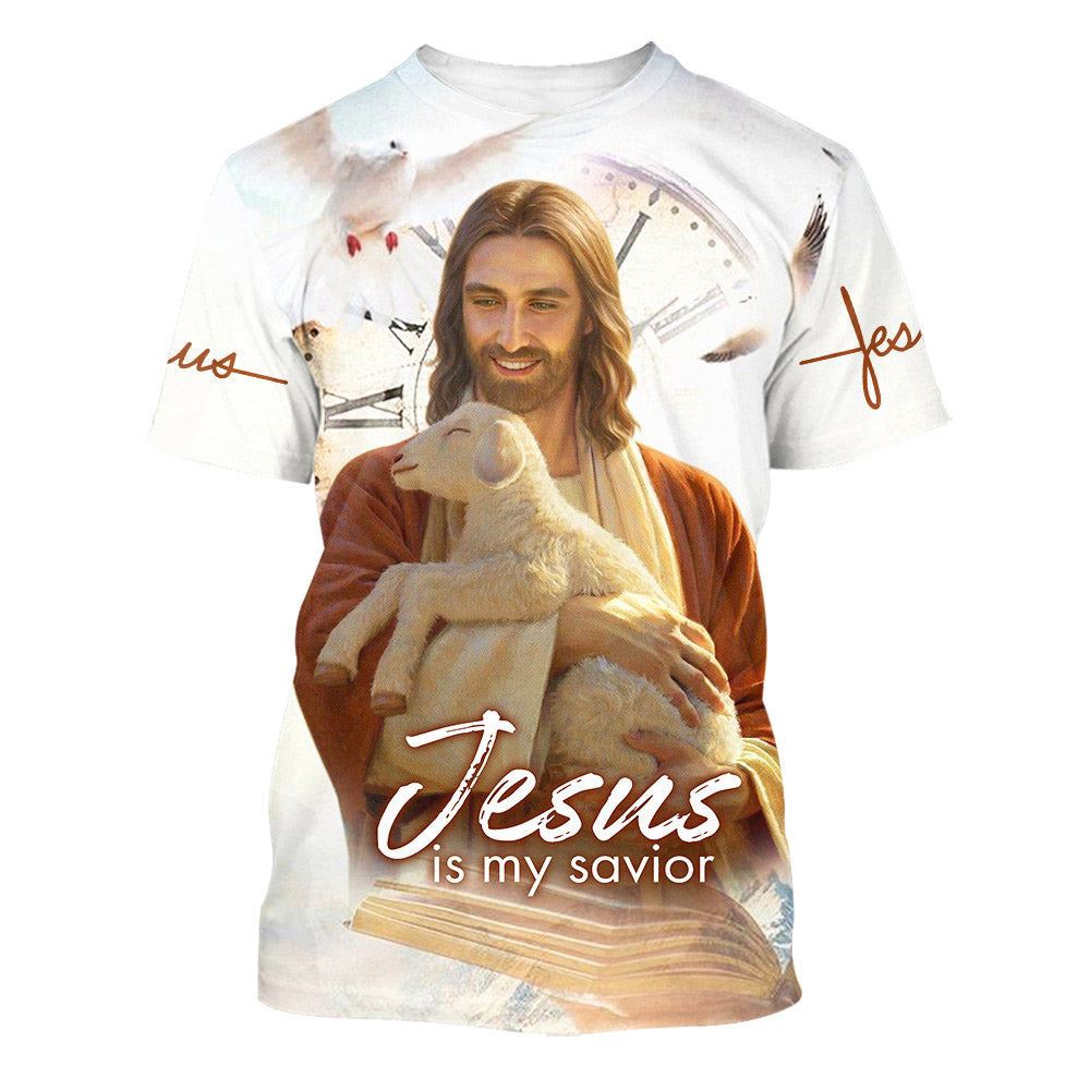 Jesus Christ With Lamb Is My Savior 3D T Shirt Christian T Shirt Jesus Tshirt Designs Jesus Christ Shirt 1 myeaa6.jpg Jesus Christ With Lamb Is My Savior 3D T Shirt Christian T Shirt Jesus Tshirt Designs Jesus Christ Shirt 1 myeaa6.jpg