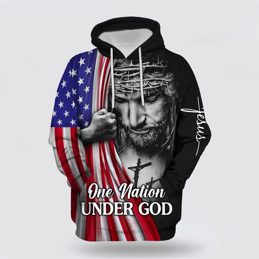 Jesus Christian Flag American One Nation Under God 3D Hoodie Christian Hoodie Bible Hoodies Scripture Hoodies 1 q1oifw.jpg