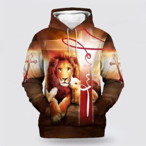 Jesus Cross 3D Hoodie, Christian Hoodie,…