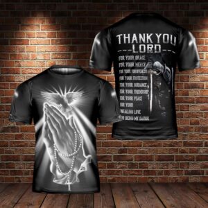 Jesus God Lord s Prayer Jesus Thank You Lord Warrior Of Christ 3D T Shirt Christian T Shirt Jesus Tshirt Designs Jesus Christ Shirt 1 tjnhlu.jpg