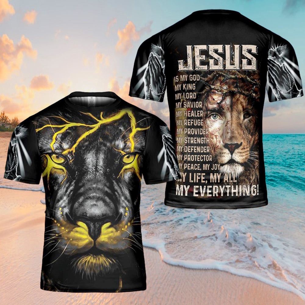 Jesus Is My God Lion Lighting 3D T Shirt Christian T Shirt Jesus Tshirt Designs Jesus Christ Shirt 1 gyzy55.jpg Jesus Is My God Lion Lighting 3D T Shirt Christian T Shirt Jesus Tshirt Designs Jesus Christ Shirt 1 gyzy55.jpg