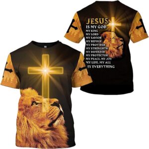 Jesus Is My God My King Lion Cross 3D T Shirt Christian T Shirt Jesus Tshirt Designs Jesus Christ Shirt 1 jto8ml.jpg