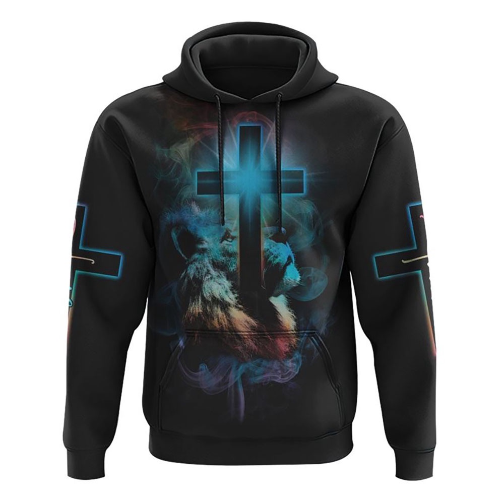 Jesus Is My God My King My Lord Colorful Lion Hoodie Christian Hoodie Bible Hoodies Religious Hoodies 1 hb3wdz.jpg