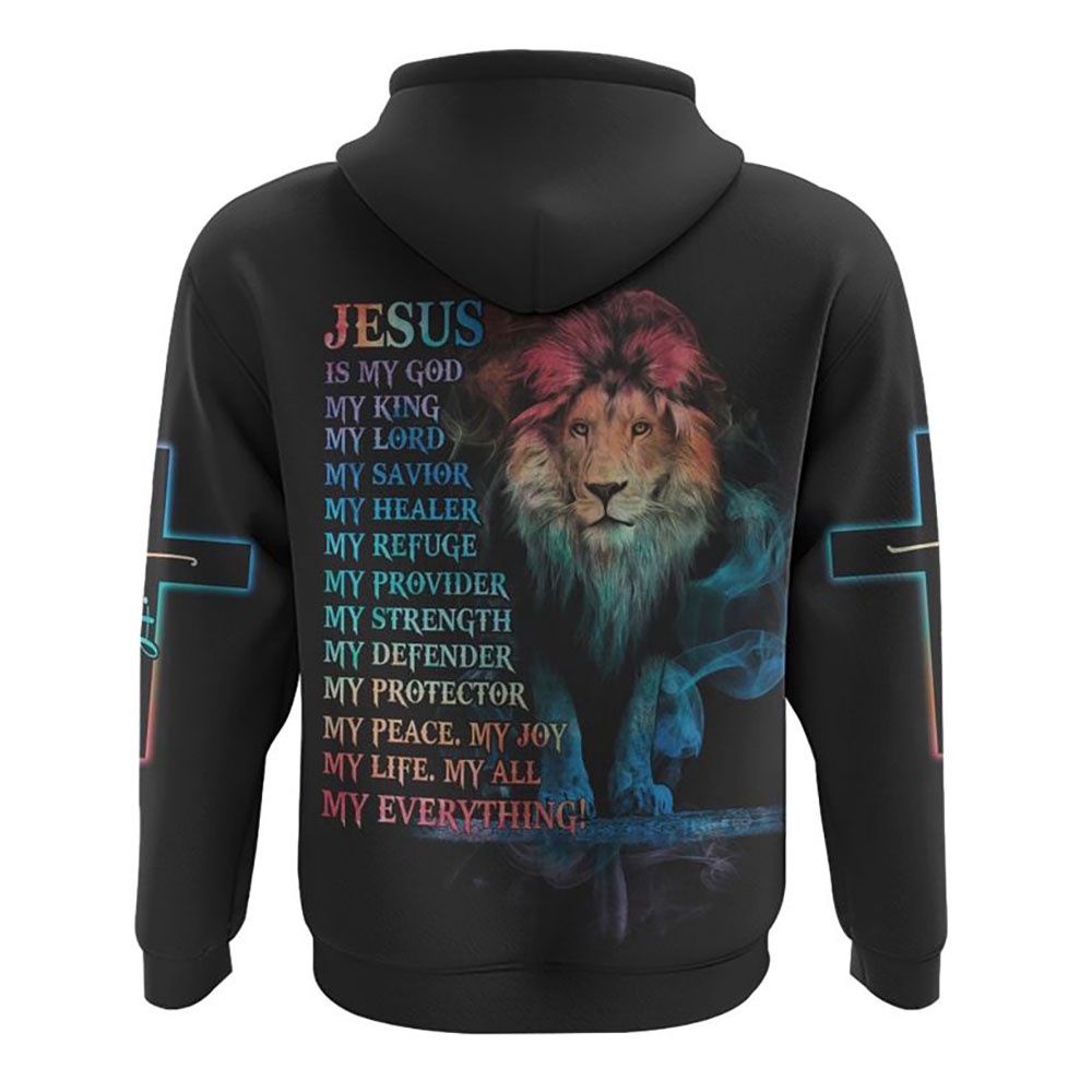 Jesus Is My God My King My Lord Colorful Lion Hoodie Christian Hoodie Bible Hoodies Religious Hoodies 2 gpsiwj.jpg