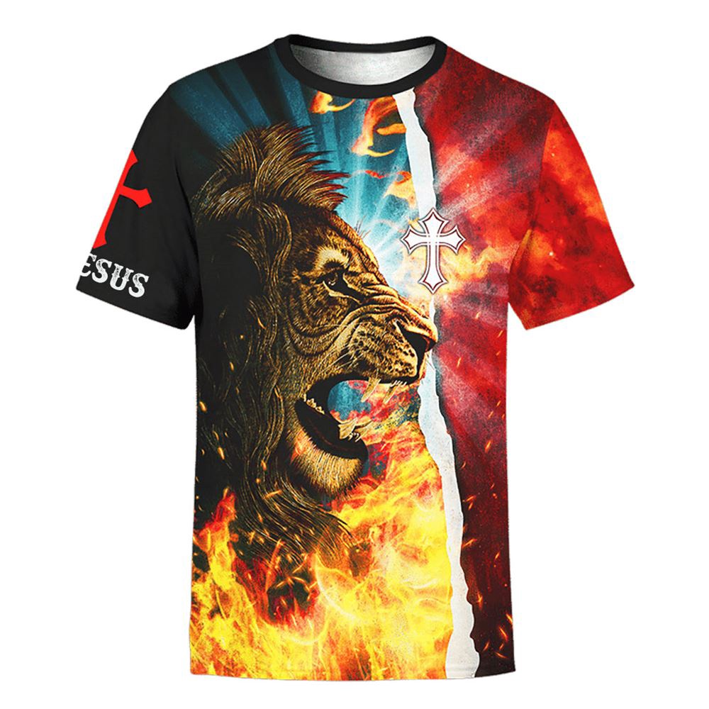 Jesus Is My Savior Jesus Lion Fire 3D T Shirt Christian T Shirt Jesus Tshirt Designs Jesus Christ Shirt 1 taasqr.jpg Jesus Is My Savior Jesus Lion Fire 3D T Shirt Christian T Shirt Jesus Tshirt Designs Jesus Christ Shirt 1 taasqr.jpg