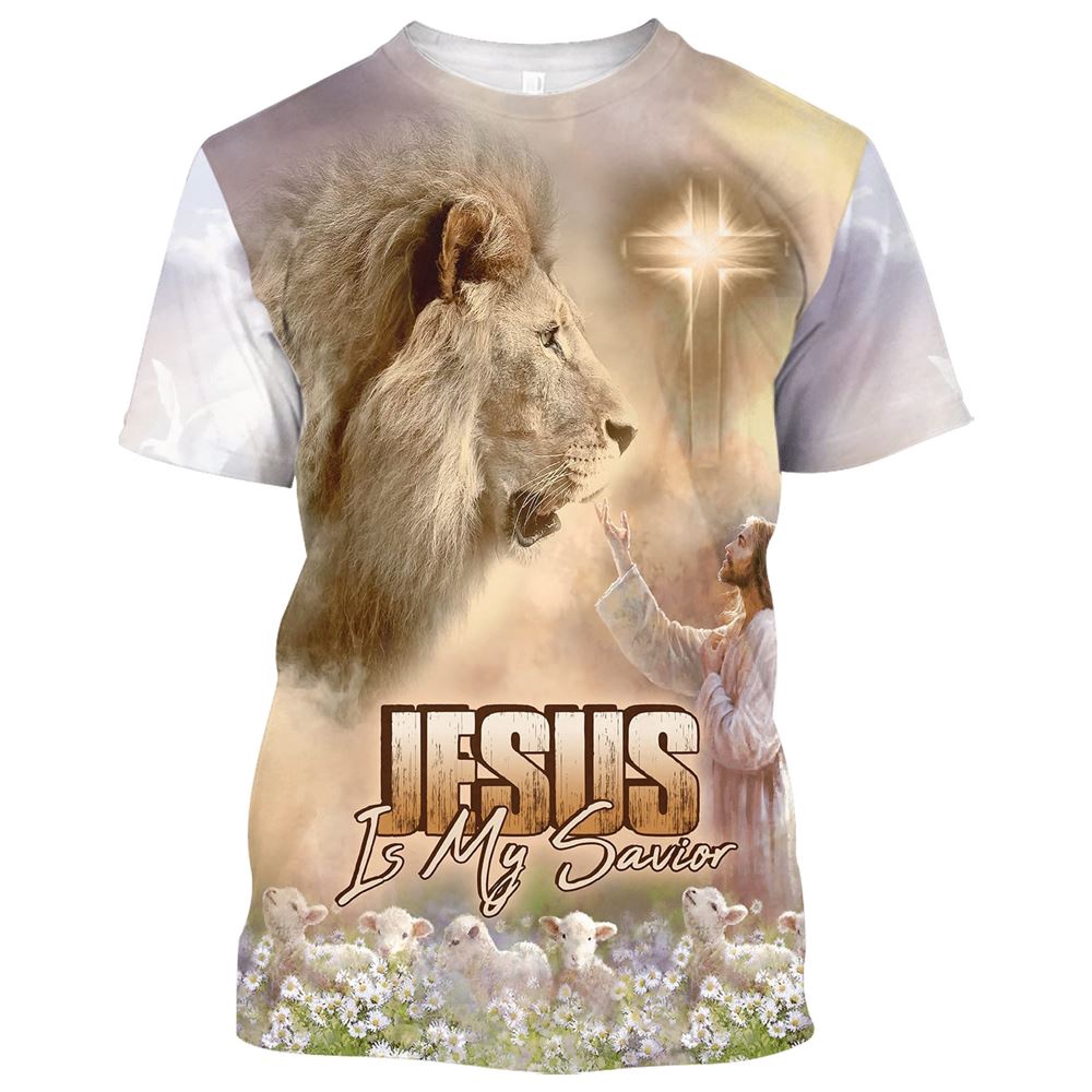 Jesus Is My Savior Lion And Cross 3D T Shirt Christian T Shirt Jesus Tshirt Designs Jesus Christ Shirt 1 psxflx.jpg Jesus Is My Savior Lion And Cross 3D T Shirt Christian T Shirt Jesus Tshirt Designs Jesus Christ Shirt 1 psxflx.jpg