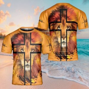 Jesus Lion Cross Portrait 3D T Shirt Christian T Shirt Jesus Tshirt Designs Jesus Christ Shirt 1 gv7ex8.jpg
