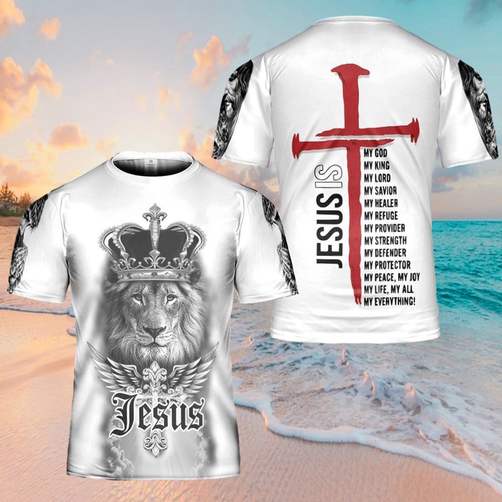Jesus Lion Crown Jesus I My Everything Jesus 3D T Shirt Christian T Shirt Jesus Tshirt Designs Jesus Christ Shirt 1 hp6nx3.jpg