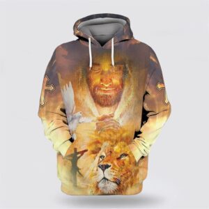 Jesus Lion Face Dove All Over…
