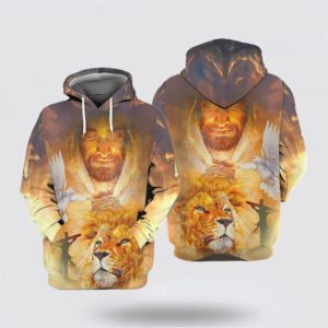 Jesus Lion Face Dove All Over…