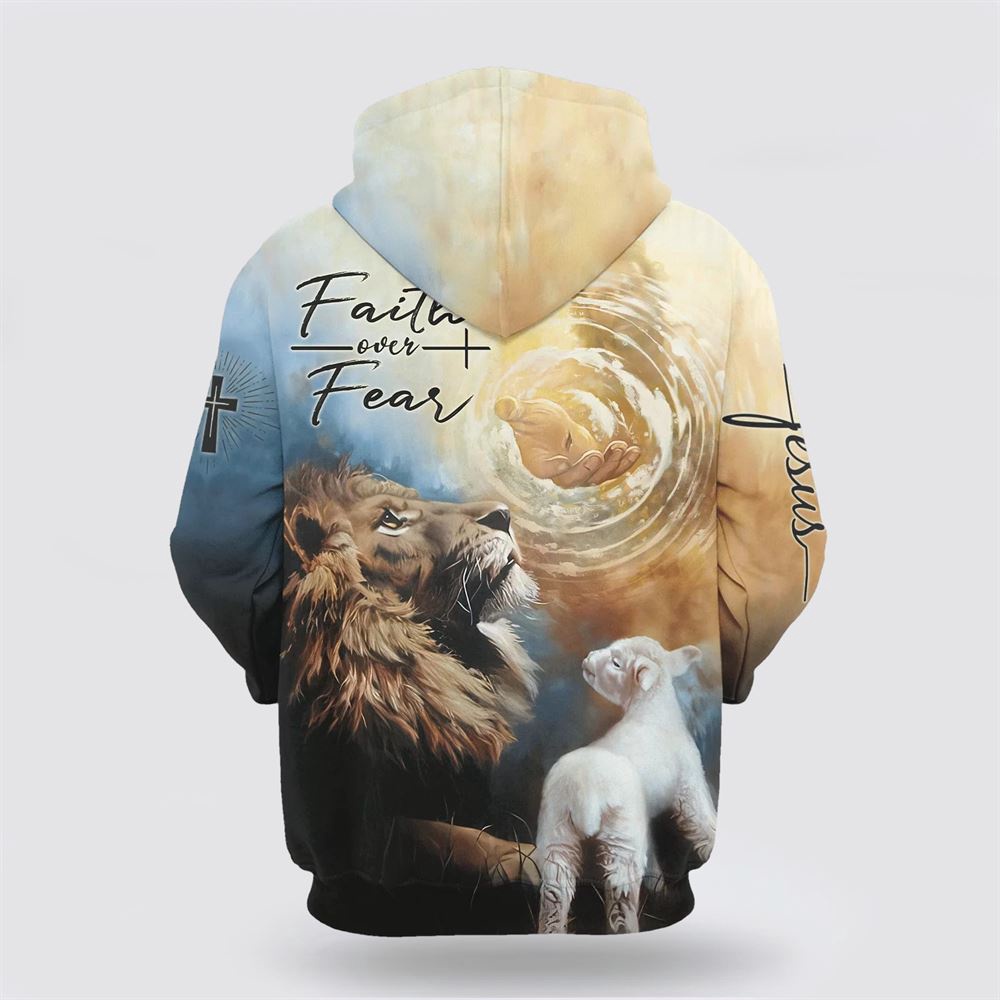Jesus Lion Faith Over Fear Christ God Hand 3D Hoodie Christian Hoodie Bible Hoodies Scripture Hoodies 2 vav7az.jpg