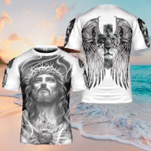 Jesus Lion Heart Wings Jesus 3D T Shirt Christian T Shirt Jesus Tshirt Designs Jesus Christ Shirt 1 ctvjq2.jpg