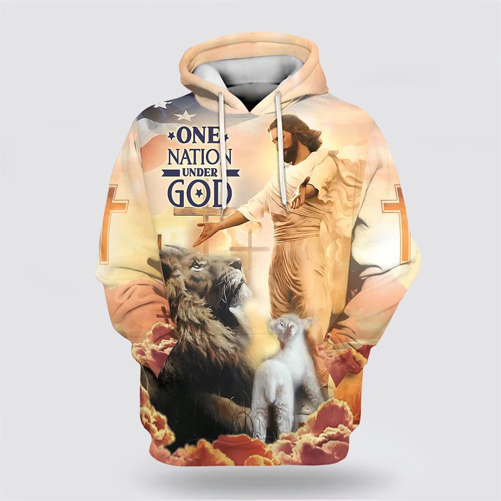 Jesus Lion Of Judah Lamb Of God One Nation Under God 3D Hoodie Christian Hoodie Bible Hoodies Scripture Hoodies 1 oeia5t.jpg Jesus Lion Of Judah Lamb Of God One Nation Under God 3D Hoodie Christian Hoodie Bible Hoodies Scripture Hoodies 1 oeia5t.jpg