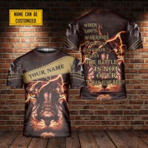 Jesus Lion Of Judah Lightning When God s Warrior Go Down On Their Knees 3D T Shirt Christian T Shirt Jesus Tshirt Designs Jesus Christ Shirt 1 ilm4cg.jpg