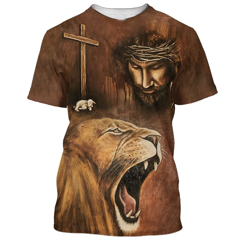 Jesus Lion With The Lamb 3D T Shirt Christian T Shirt Jesus Tshirt Designs Jesus Christ Shirt 1 jerk1b.jpg Jesus Lion With The Lamb 3D T Shirt Christian T Shirt Jesus Tshirt Designs Jesus Christ Shirt 1 jerk1b.jpg
