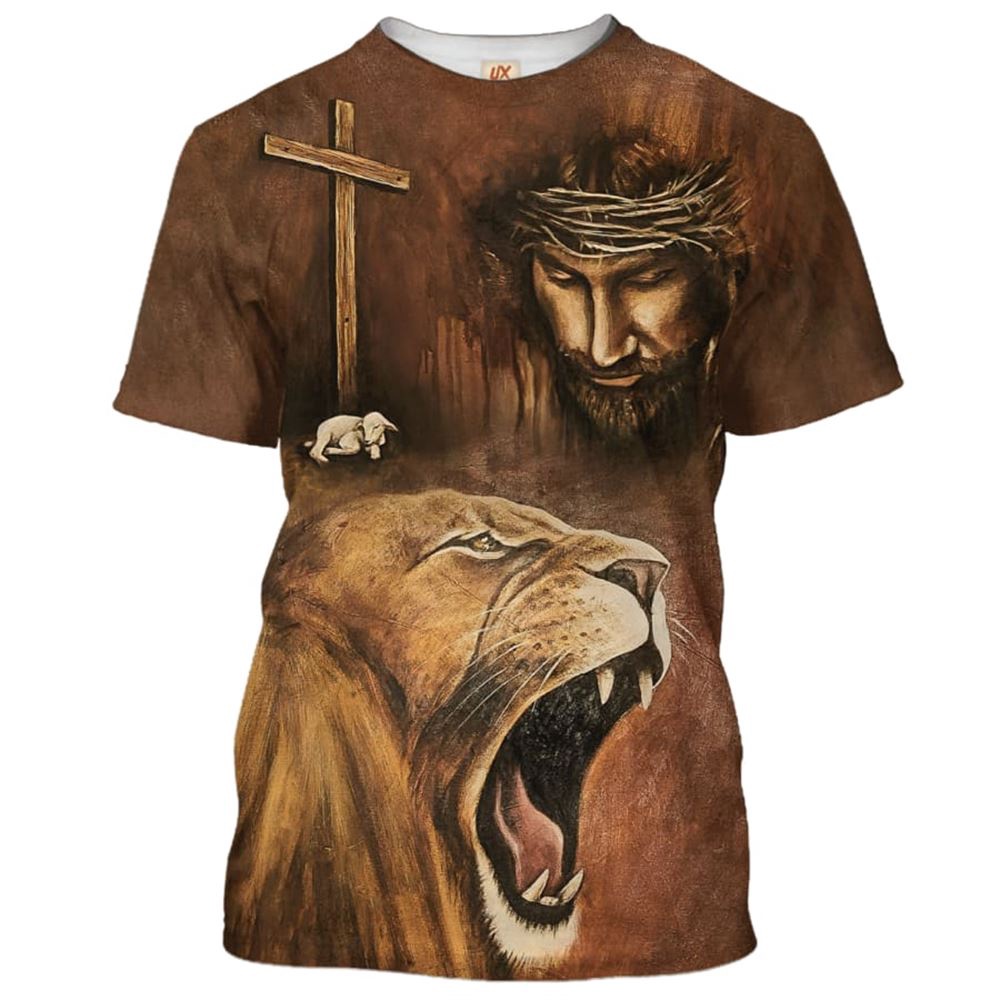 Jesus Lion With The Lamb 3D T Shirt Christian T Shirt Jesus Tshirt Designs Jesus Christ Shirt 3 rkb59f.jpg Jesus Lion With The Lamb 3D T Shirt Christian T Shirt Jesus Tshirt Designs Jesus Christ Shirt 3 rkb59f.jpg