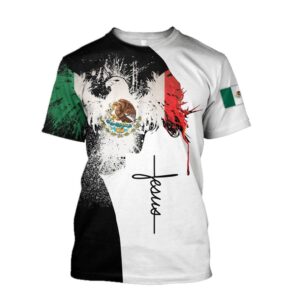 Jesus Mexican Eagle Symbols Jesus Unisex 3D T Shirt Christian T Shirt Jesus Tshirt Designs Jesus Christ Shirt 1 tnpfih.jpg