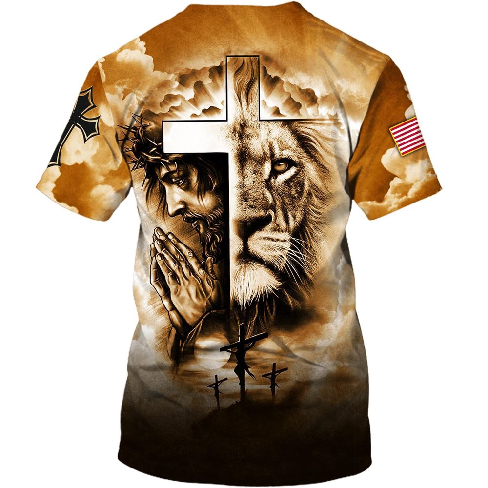 Jesus Prayer And The Lion Of Judah 3D T Shirt Christian T Shirt Jesus Tshirt Designs Jesus Christ Shirt 2 b8qxnv.jpg Jesus Prayer And The Lion Of Judah 3D T Shirt Christian T Shirt Jesus Tshirt Designs Jesus Christ Shirt 2 b8qxnv.jpg