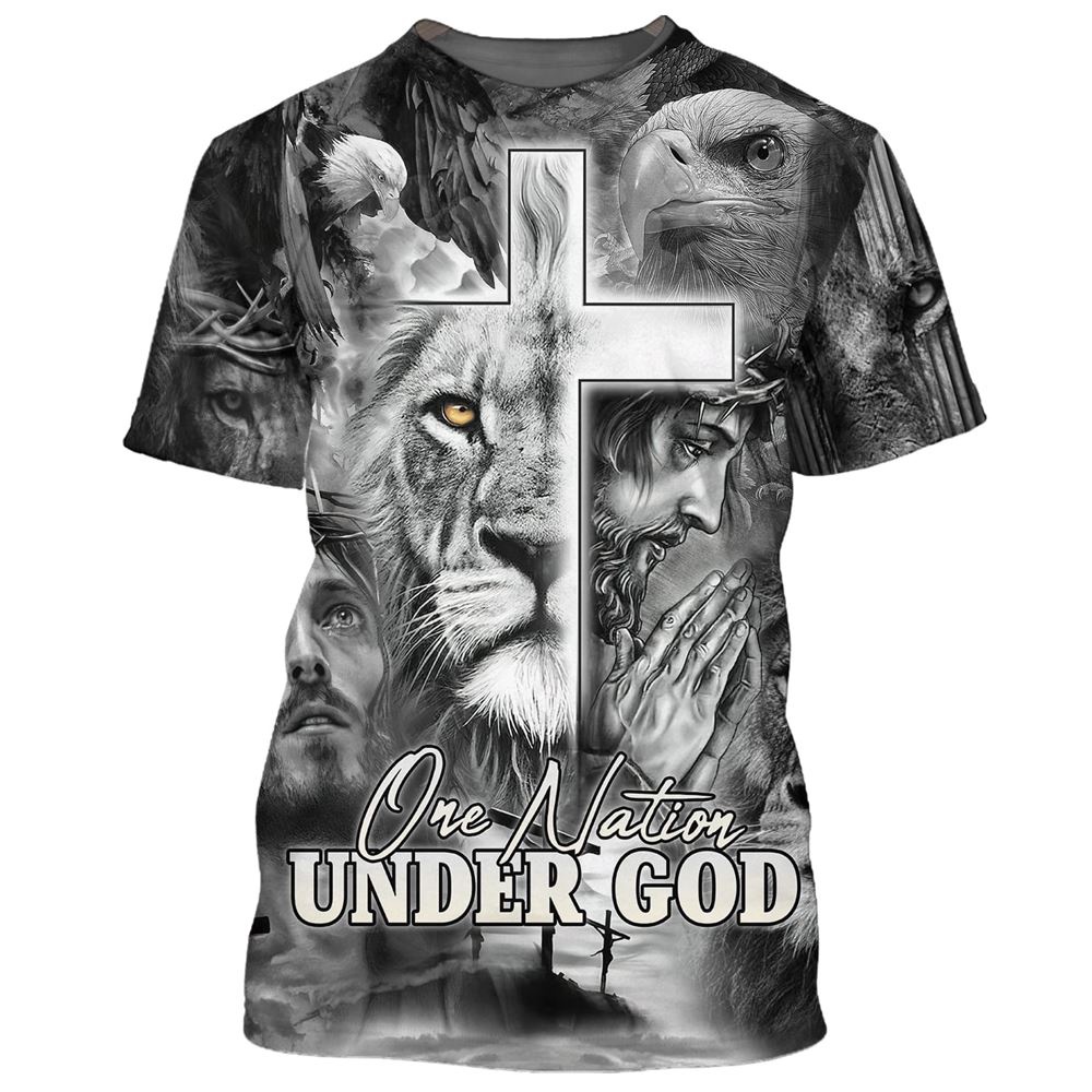 Jesus Prayer Lion And Eagle 3D T Shirt Christian T Shirt Jesus Tshirt Designs Jesus Christ Shirt 1 to8ysj.jpg Jesus Prayer Lion And Eagle 3D T Shirt Christian T Shirt Jesus Tshirt Designs Jesus Christ Shirt 1 to8ysj.jpg