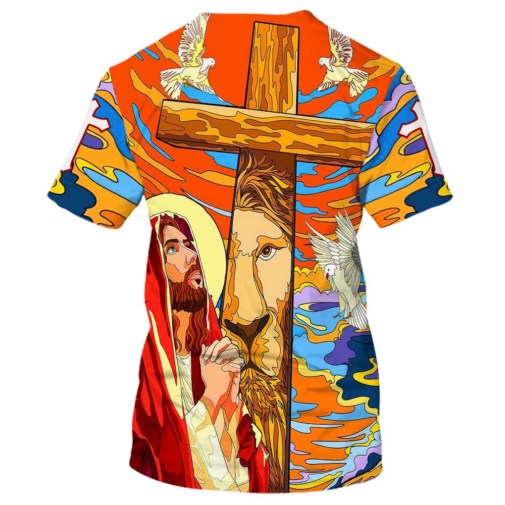 Jesus Praying Lion Of Judah Christian Cross Faith 3D T Shirt Christian T Shirt Jesus Tshirt Designs Jesus Christ Shirt 2 eamll1.jpg Jesus Praying Lion Of Judah Christian Cross Faith 3D T Shirt Christian T Shirt Jesus Tshirt Designs Jesus Christ Shirt 2 eamll1.jpg