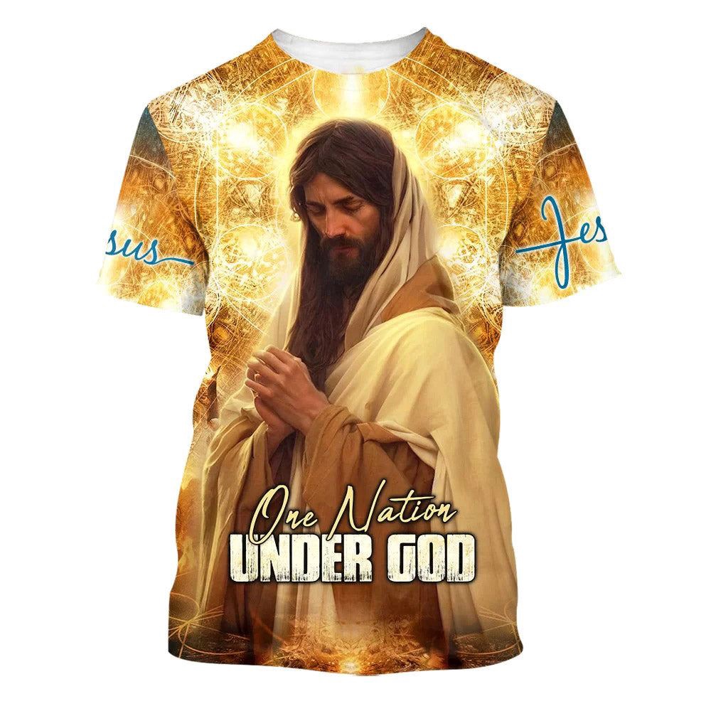 Jesus Praying One Nation Under God 3D T Shirt Christian T Shirt Jesus Tshirt Designs Jesus Christ Shirt 1 bbsoqn.jpg Jesus Praying One Nation Under God 3D T Shirt Christian T Shirt Jesus Tshirt Designs Jesus Christ Shirt 1 bbsoqn.jpg