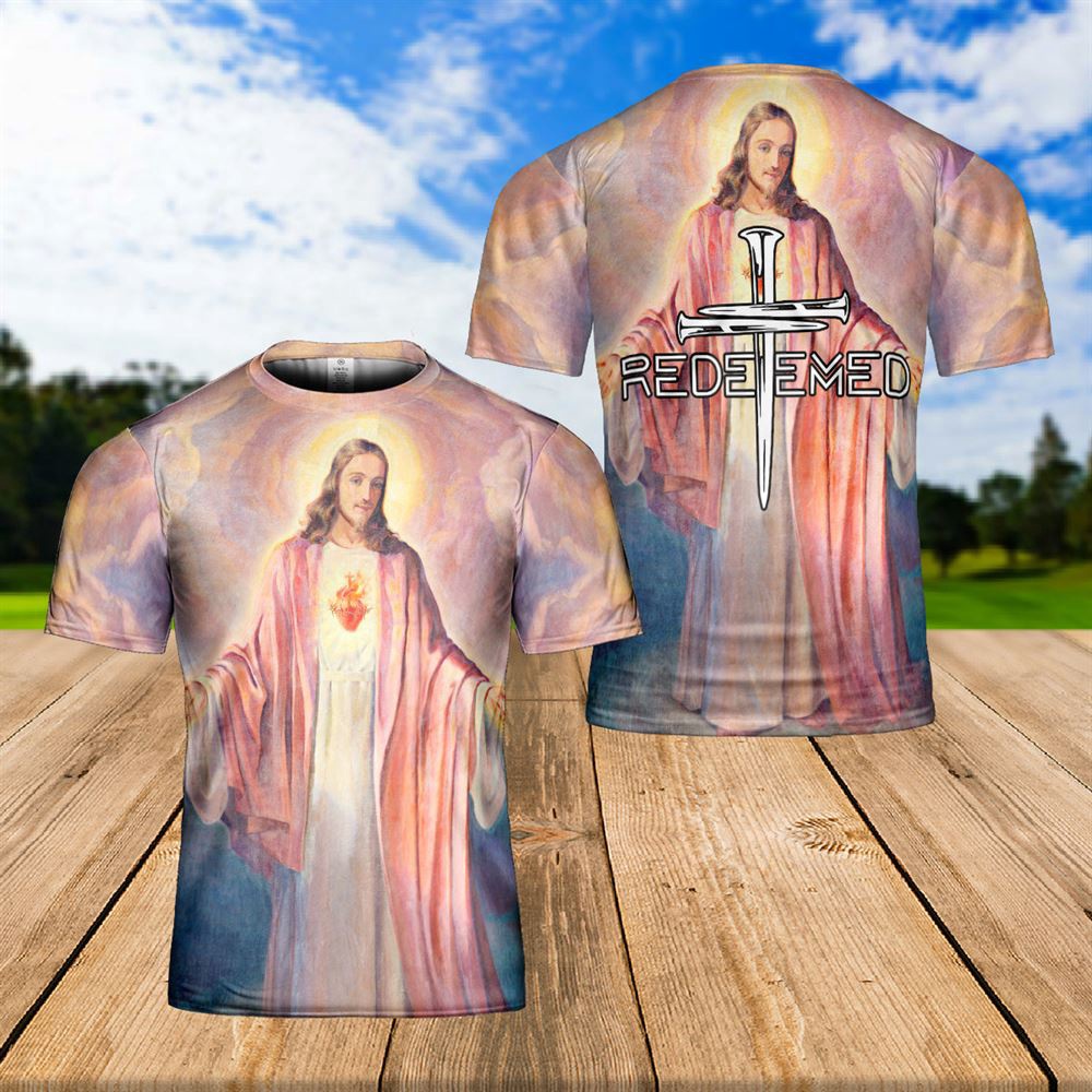 Jesus Sacred Heart Tee Religious Art Jesus 3D T Shirt Christian T Shirt Jesus Tshirt Designs Jesus Christ Shirt 1 gxgd6d.jpg
