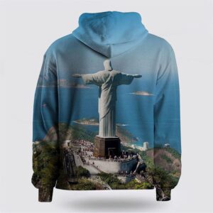 Jesus Statue 3D Hoodie For Women…