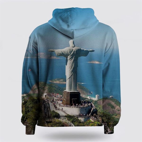 Jesus Statue 3D Hoodie For Women Men, Christian Hoodie, Bible Hoodies, Scripture Hoodies