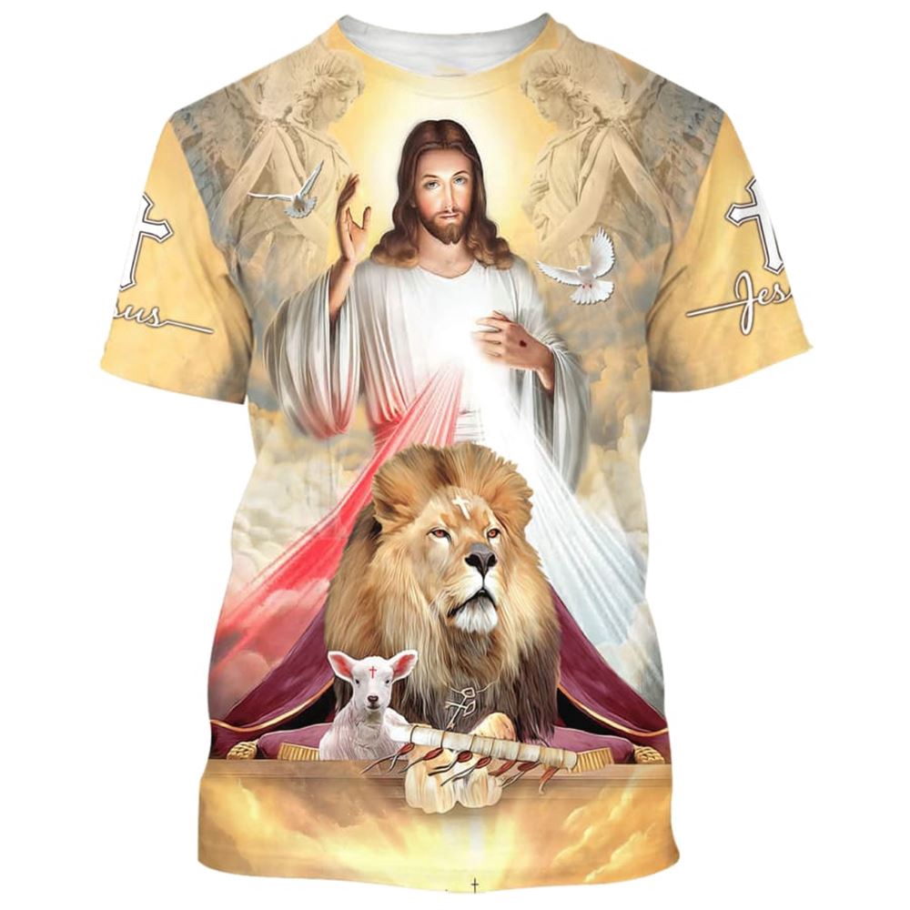 Jesus The Lion And The Lamb 3D T Shirt Christian T Shirt Jesus Tshirt Designs Jesus Christ Shirt 1 swfk41.jpg Jesus The Lion And The Lamb 3D T Shirt Christian T Shirt Jesus Tshirt Designs Jesus Christ Shirt 1 swfk41.jpg
