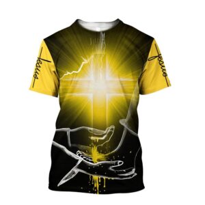 Jesus Washing Feet We Love God Jesus Unisex 3D T Shirt Christian T Shirt Jesus Tshirt Designs Jesus Christ Shirt 1 hckorn.jpg