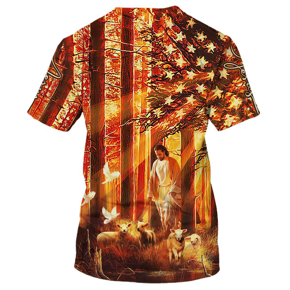 Jesus With Baby Lambs In The Forest 3D T Shirt Christian T Shirt Jesus Tshirt Designs Jesus Christ Shirt 2 vqshco.jpg Jesus With Baby Lambs In The Forest 3D T Shirt Christian T Shirt Jesus Tshirt Designs Jesus Christ Shirt 2 vqshco.jpg
