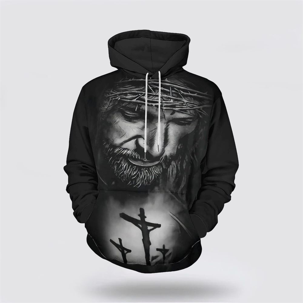 Jesus With Crown Of Thorns 3D Hoodie Christian Hoodie Bible Hoodies Scripture Hoodies 1 r8cf6c.jpg