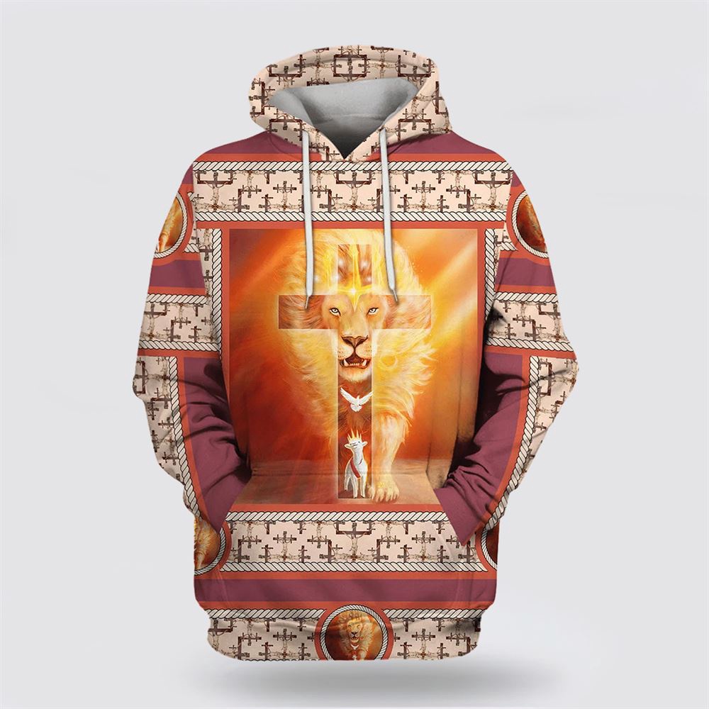 Jesus onThe Cross God Lion Lamb Dove 3D Hoodie Christian Hoodie Bible Hoodies Scripture Hoodies 1 lngszd.jpg