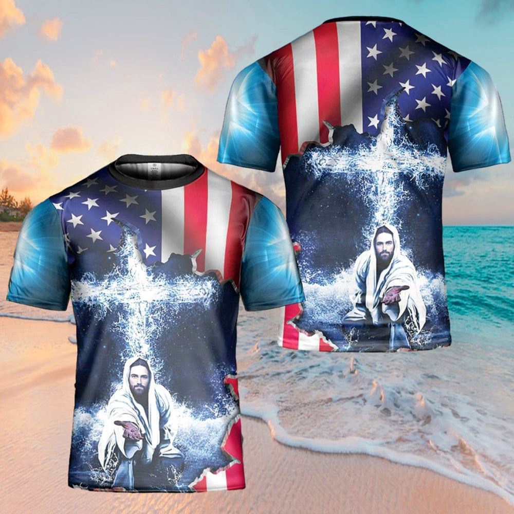 Jeusus Take My Hand American Flag Cross 3D T Shirt Christian T Shirt Jesus Tshirt Designs Jesus Christ Shirt 1 x7morn.jpg Jeusus Take My Hand American Flag Cross 3D T Shirt Christian T Shirt Jesus Tshirt Designs Jesus Christ Shirt 1 x7morn.jpg