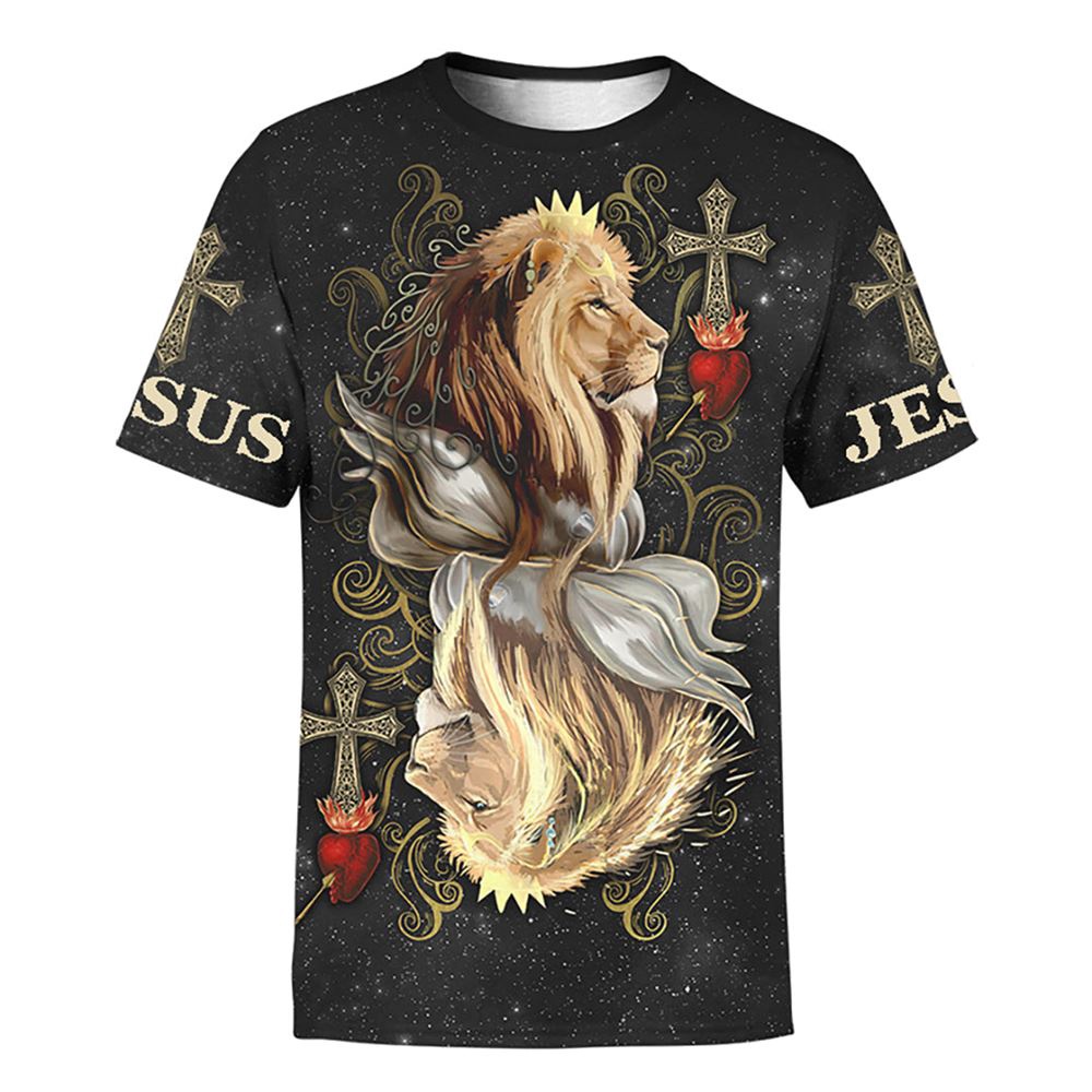 King Of Hearts Lion Jesus Lion Unisex 3D T Shirt Christian T Shirt Jesus Tshirt Designs Jesus Christ Shirt 1 epohzo.jpg King Of Hearts Lion Jesus Lion Unisex 3D T Shirt Christian T Shirt Jesus Tshirt Designs Jesus Christ Shirt 1 epohzo.jpg