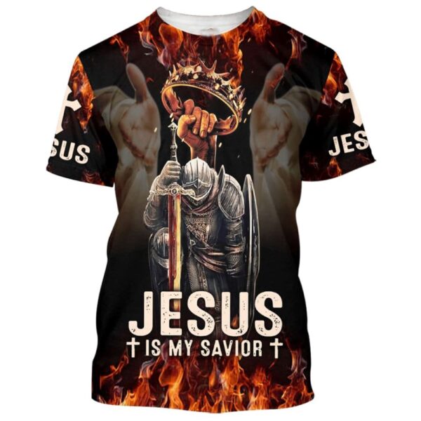 Knights And Crown Of Thorns 3D T Shirt, Christian T Shirt, Jesus Tshirt Designs, Jesus Christ Shirt