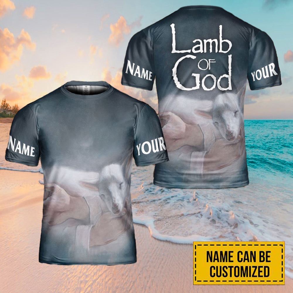 Lamb Of God Jesus Custom Name 3D T Shirt Christian T Shirt Jesus Tshirt Designs Jesus Christ Shirt 1 m2tyh1.jpg