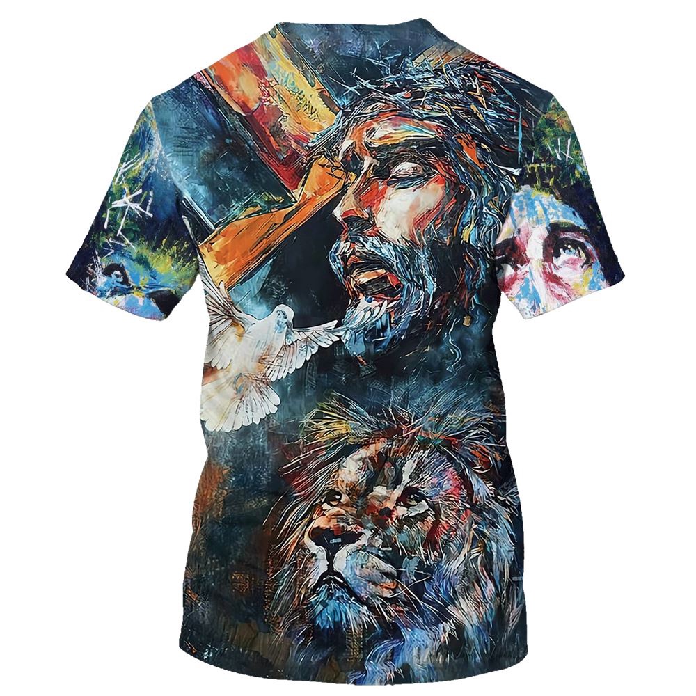 Lion And Jesus 3D T Shirt Christian T Shirt Jesus Tshirt Designs Jesus Christ Shirt 2 ce5zon.jpg Lion And Jesus 3D T Shirt Christian T Shirt Jesus Tshirt Designs Jesus Christ Shirt 2 ce5zon.jpg