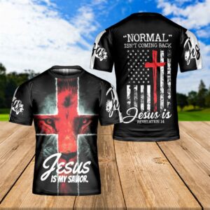 Lion Of Judah Jesus Cross Jesus Is My Savior 3D T Shirt Christian T Shirt Jesus Tshirt Designs Jesus Christ Shirt 1 askzmq.jpg