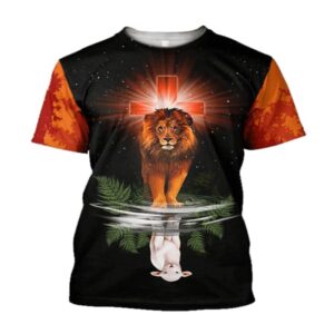 Lion Of Judah Lamp Of God Jesus 3D T Shirt Christian T Shirt Jesus Tshirt Designs Jesus Christ Shirt 1 ssumjd.jpg